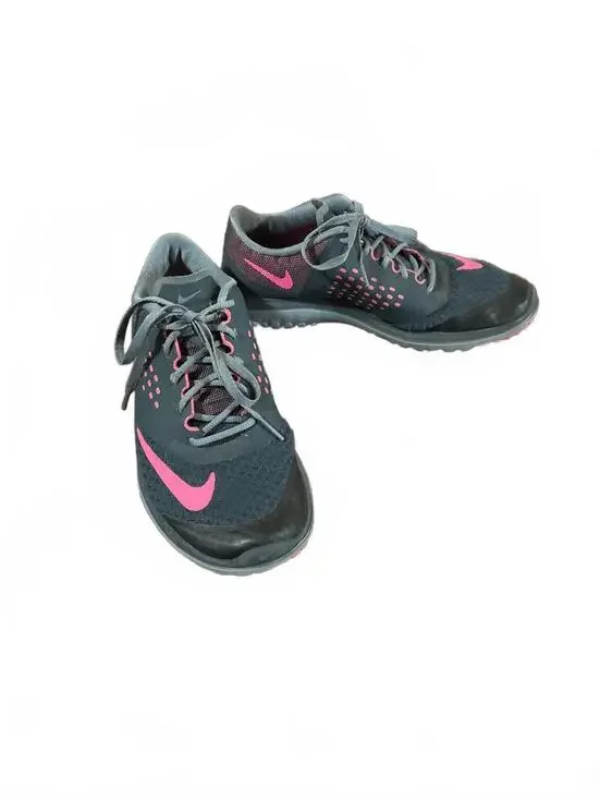 Nike FS Lite Run 2 Women's 684667-005 Grey Pink Running Shoes Size 7.5
