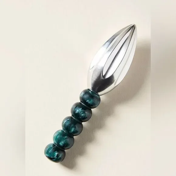 ❤️ ANTHROPOLOGIE NWT Silver and Green Citrus Reamer