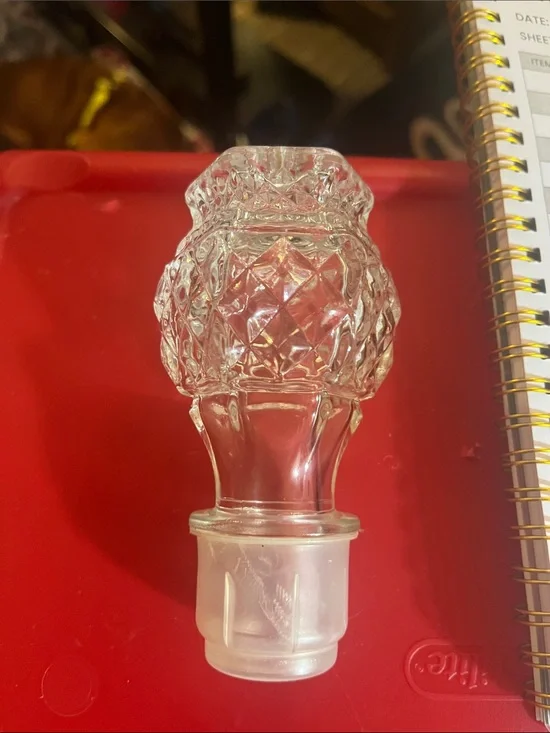 Anchor Hocking Wexford Presses Glass Decanter Stopper