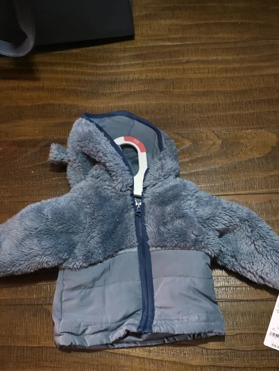 Carter's Plush Blue Hooded Toddler Jacket