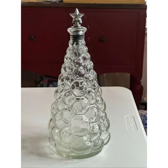 Crystal Tree Wine Liquor Glass Decanter