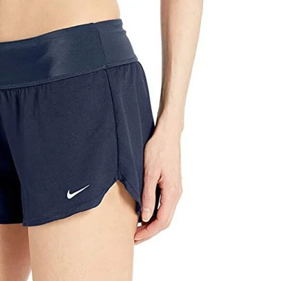 NWT - Nike Swim Blue Women's Standard Solid Element Swim Boardshort - Size L
