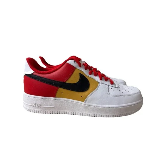 Nike Air Force 1 Low ID Nike By You White Red Yellow | CT7875-994 Men Size 11.5