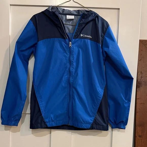 Kid’s Columbia Blue and Black Windbreaker Jacket