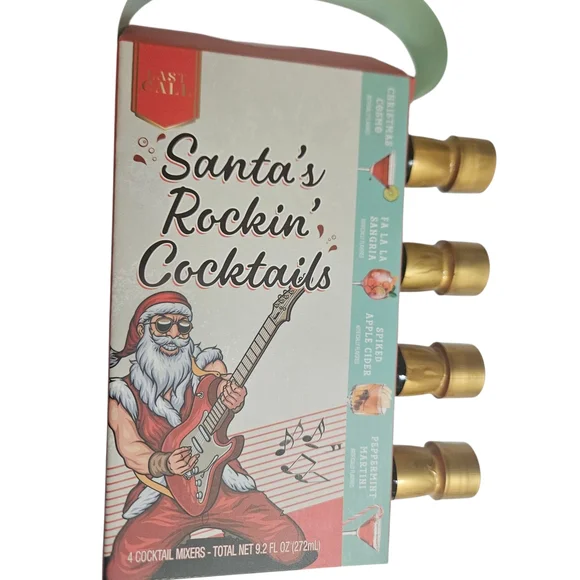 The Modern Gourmet Last Call Santa's Rockin' Cocktails Gift Set New Sealed