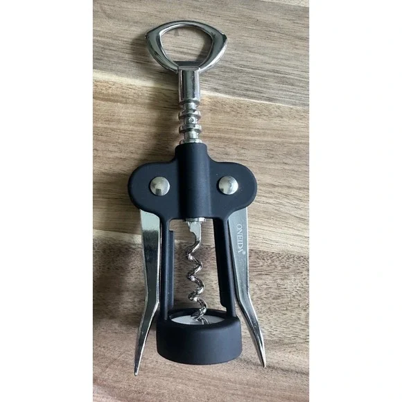 Oneida Black‎ Winged Corkscrew Wine Bottle Opener Barware