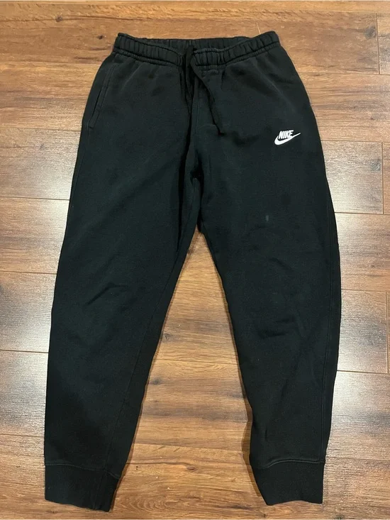 Nike Blacke Jogger Sweatpants with White Swoosh