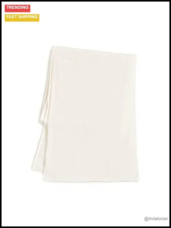 Women's Cashmere Travel Wrap Scarf - Soft Knit Lightweight, 80in Long