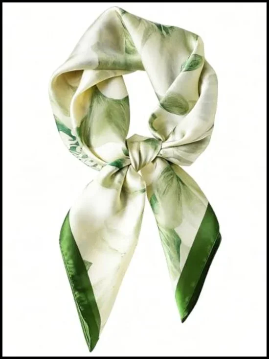 Satin Bandana Head Scarf for Women Lightweight Hair Scarf Fashion Wrap Neck