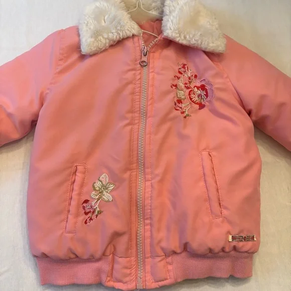 Hudson Jeans Pink Kids Bomber Jacket