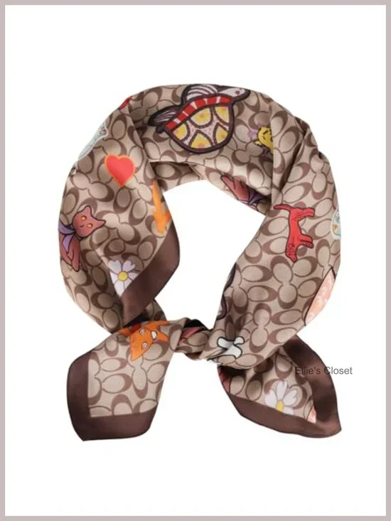 Silky Satin Headscarf for Women Girls Large Square Scarf Lightweight Hair Wrap