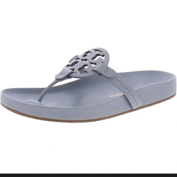 Tory Burch Miller Cloud Women's Leather Ergonomic Slide Sandals size 7