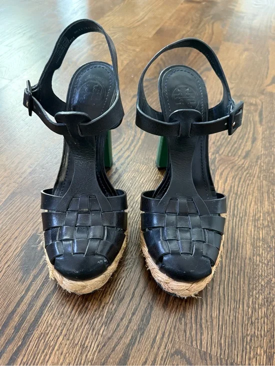 Tory Burch Abella Colorblock High Heel Platform Sandals