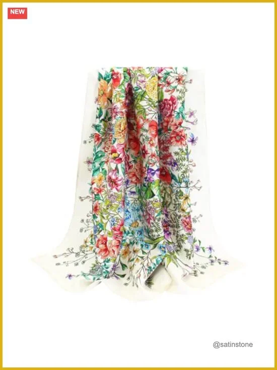 100% Mulberry Silk Scarf 35