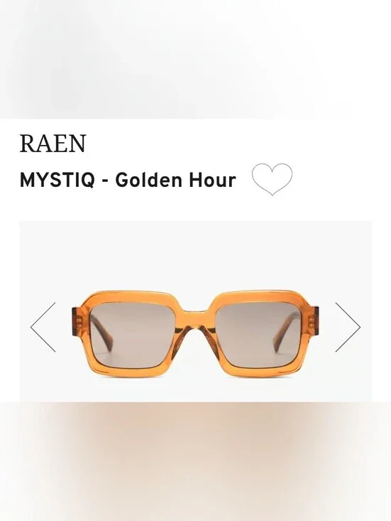 RAEN Mystiq Square Sunglasses — Amber Frame with Gradient Lenses