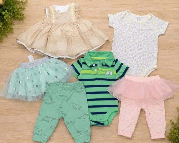 Newborn 0-3 Month Baby Girl Clothing Lot 6 Pc Pippa & Julie Carter’s Tutu Dress