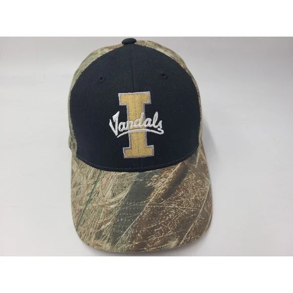 University of Idaho Vandals Camo Adjustable Hat Cap Men Women NCAA Black Brown‎