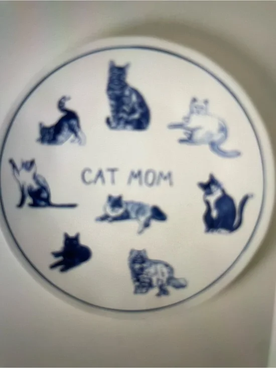 ❤️ ANTHROPOLOGIE MOLLY HATCH CAT DESSERT PLATE NEW