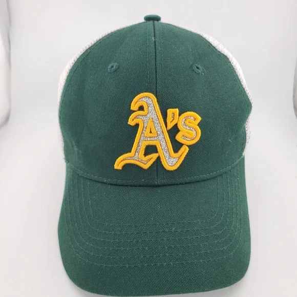 47 Brand Oakland Athletics MLB Trucker Hat Green White Adjustable Strapback Cap
