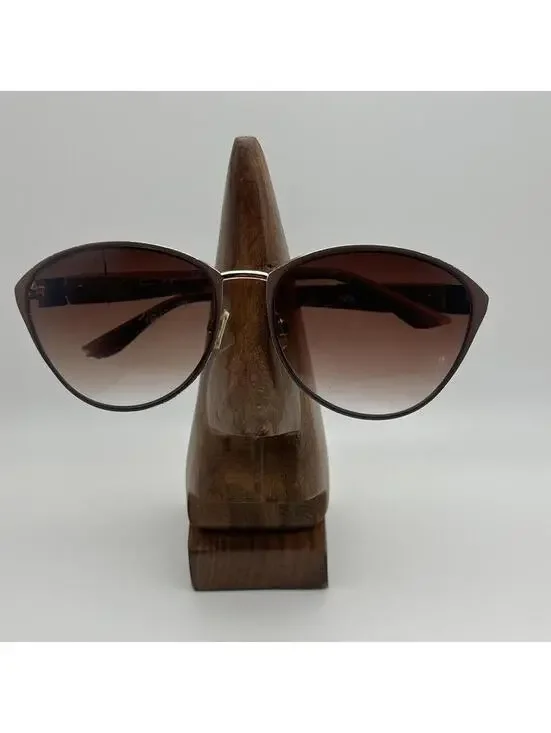 Jessica Simpson Gold & Brown Gradient Cat Eye Sunglasses