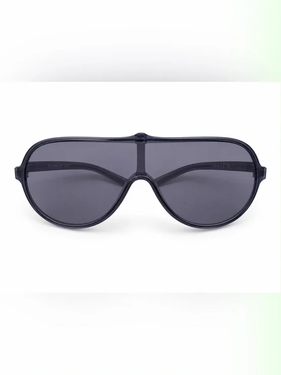 Women’s Dark Gray Shield Sunglasses - Unbranded