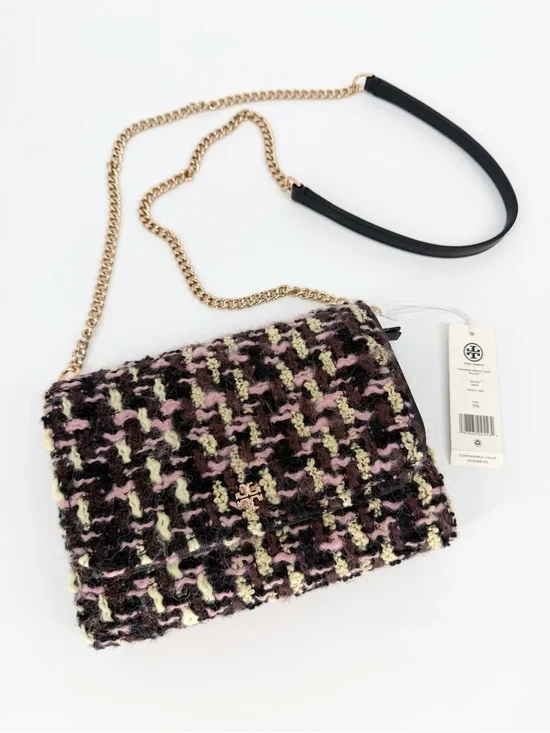 Tory Burch Emerson Tweed Chain Wallet