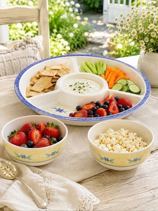 Pfaltzgraff Summer Breeze Melamine Cereal Bowls Set of 2 Floral 6