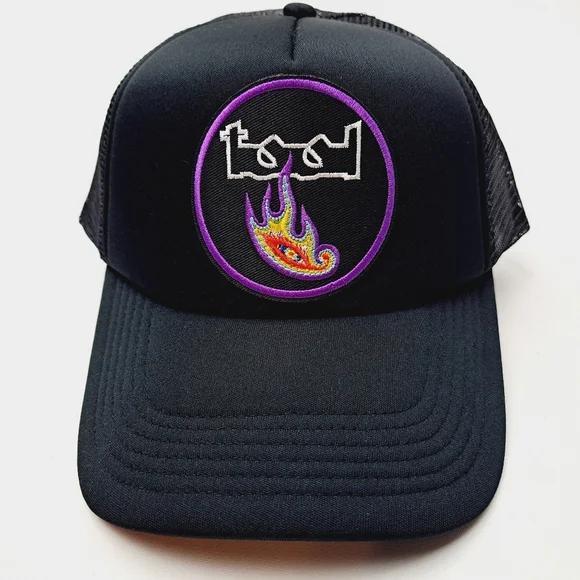Tool Embroidered Patch Foam Trucker Mesh Snapback Cap Hat Black