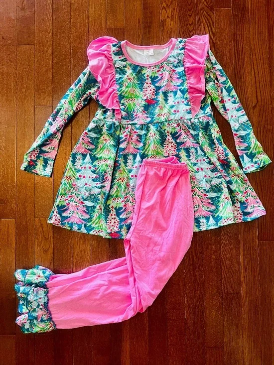 Boutique Ruffle Christmas Outfit