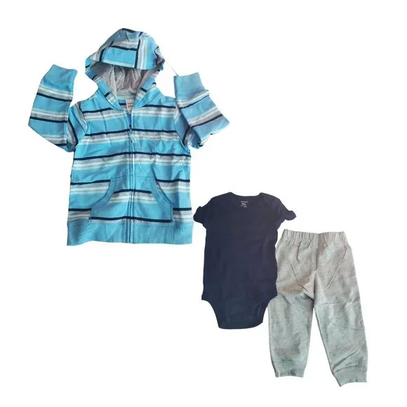 NEW Carter's Boys Baby 3 piece set.‎ Size 24 months. Pants Onesie Jacket