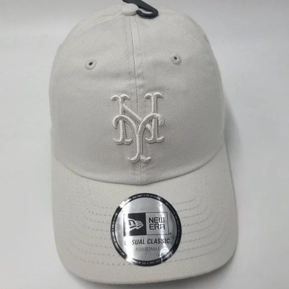 New York Mets Hat Strapback New Era Gray MLB Baseball Logo Casual Classic Men