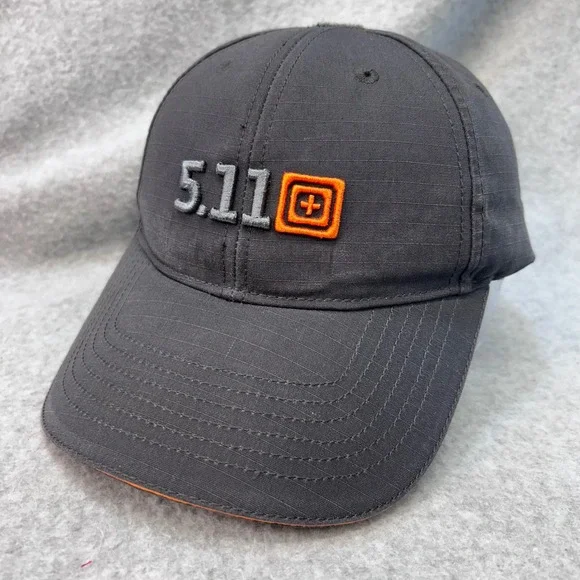 5.11 Tactical Logo Target Mens Grey Hat Always Be Ready Ripstop OSFA