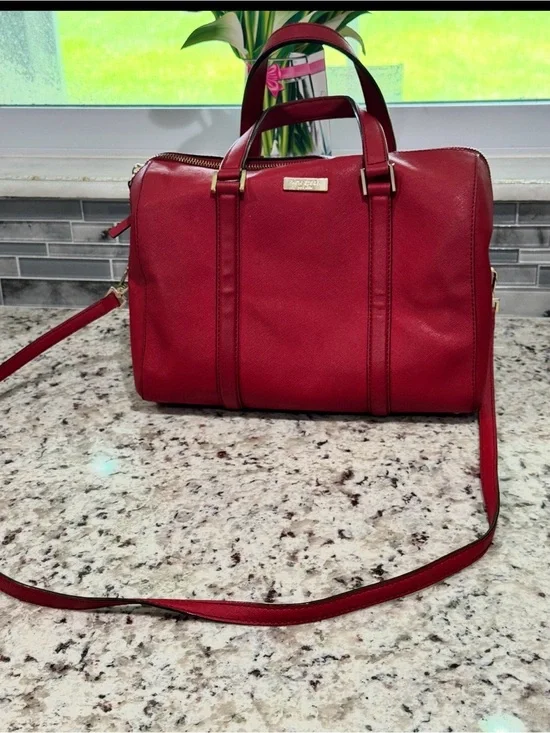 Kate Spade NY Cassie Newbury Lane Satchel Crossbody Pillbox Red