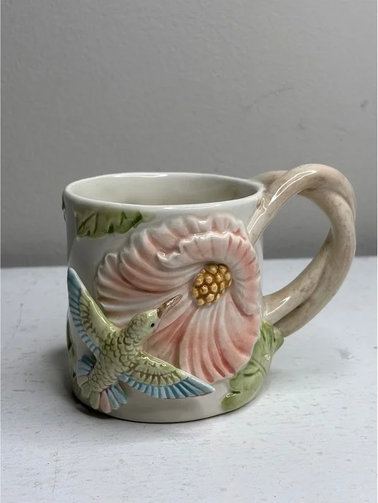 Fitz & Floyd Hummingbird Sculpted (3D) Mug