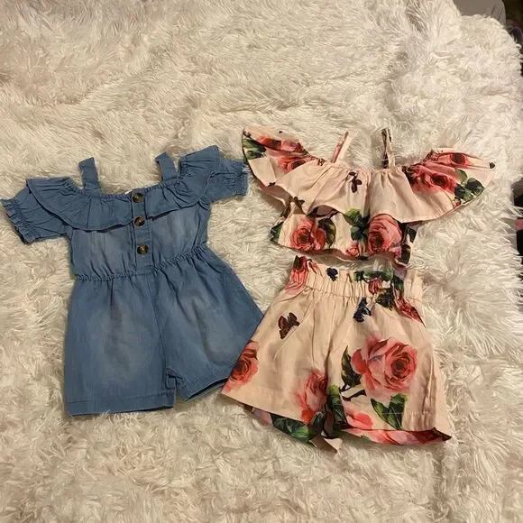 (2) PatPat 6-9M Baby Girl Outfits