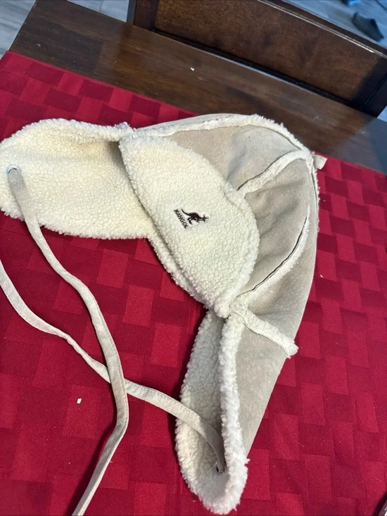 Unisex  Faux-Sherpa Trapper Hat - Cream