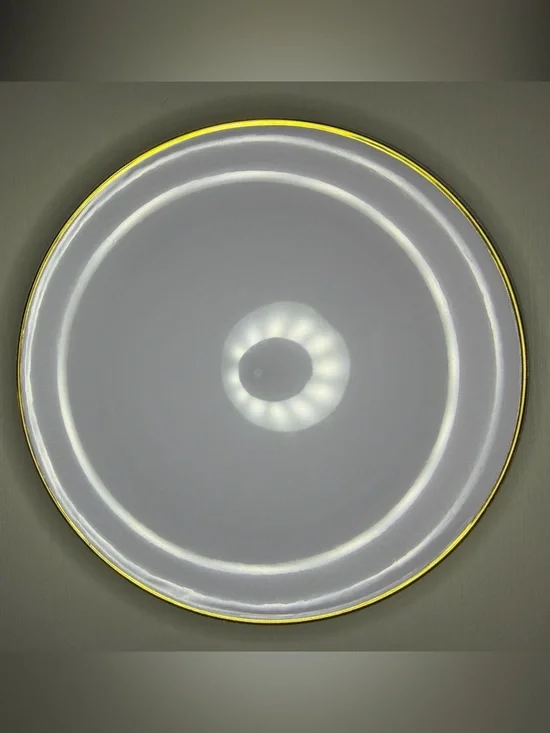 Elegant White Appetizer/Dessert Plates with Gold Rim - Home Dining