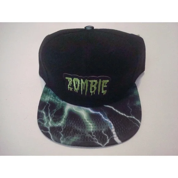 ZOMBIE SNAPBACK LIGHTNING   BEACH 00S Y2K  HAT CAP VINTAGE DEADSTOCK S2
