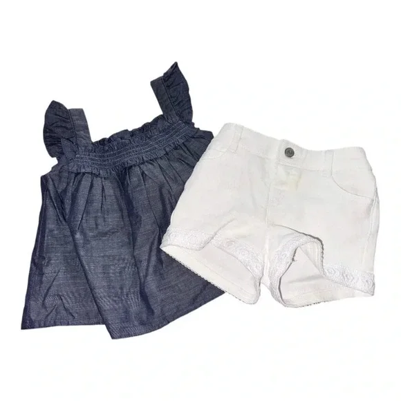 ⭐️NWT⭐️ Janie snd Jack shirt and shorts set. Size 12-18M
