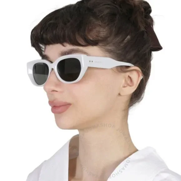 SALE! NEW Gucci GG1532SA 003 Grey Unisex Cat Eye Sunglasses GG 1532SA