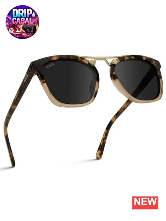 Women's Oversized Square Polarized Sunglasses Acetate Frame UV400