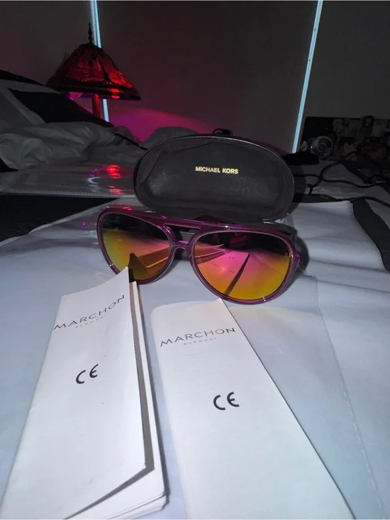 Michael Kors Caicos M2811S Pink Aviator Sunglasses
