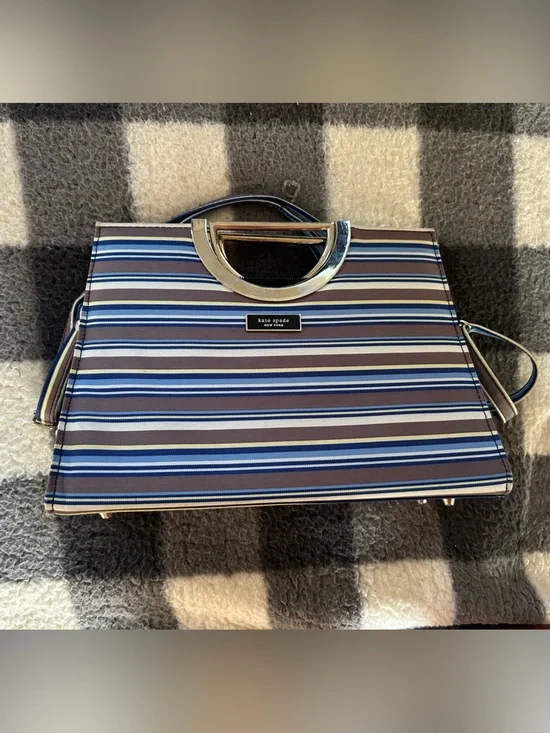 Vintage Kate Spade Multicolored Striped Handbag