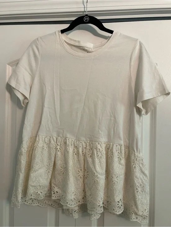 Kate Spade broome street large peplum tee