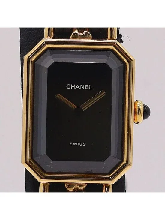 Chanel Premiere L Quartz Black Dial Bracelet Watch