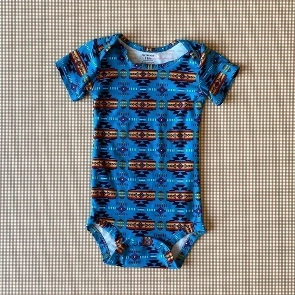 Tribal print‎ stretchy onesie. Size 18 Months