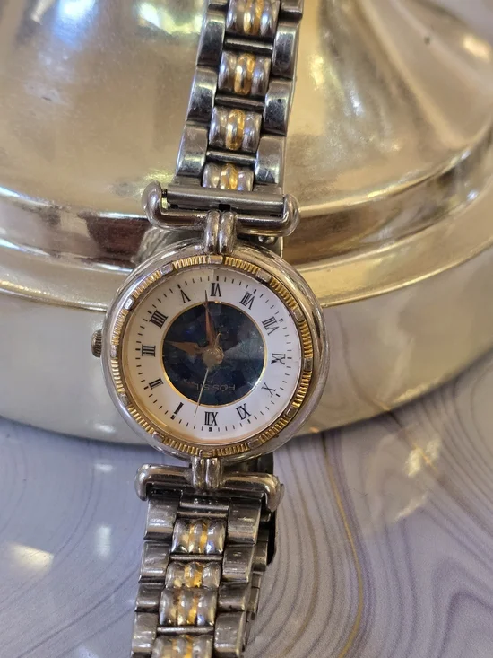 Two-Tone Women's Bracelet Watch - Silver & Gold Fossil