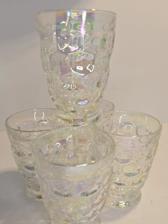 Federal Glass Colonial Carnival Drinking Glasses