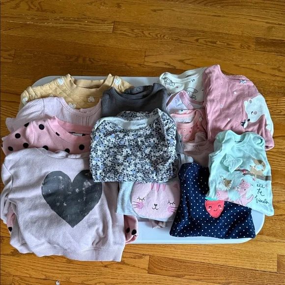 Mixed Brand Baby Long Sleeve Bodysuits and Shirts