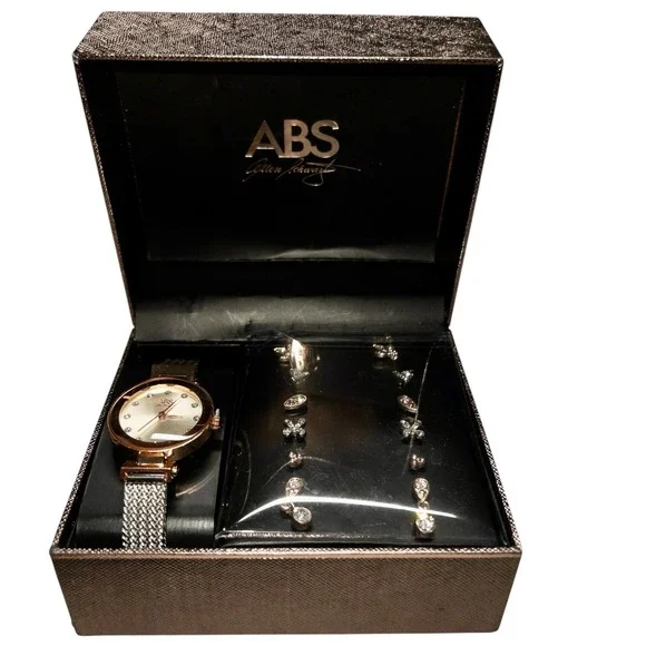 NIB Allen‎ Schwartz Womens Watch and Earrings